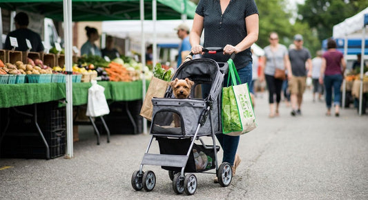 Dog strollers for grocery shopping and errands