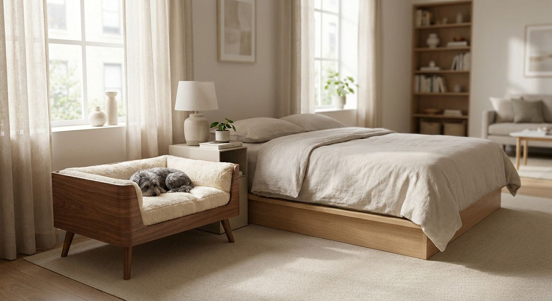 Bedside pet beds for small apartments