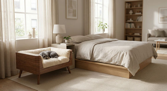Bedside pet beds for small apartments