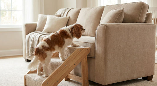 Pet stairs for climbing onto tall sofas and couches