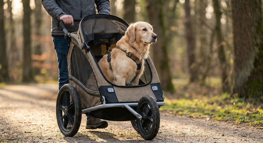 Dog strollers for dogs with paralysis or wheelchairs