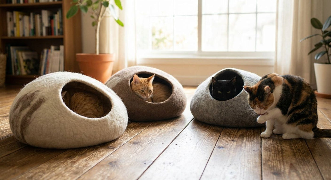 Cat cave beds for multi-cat households