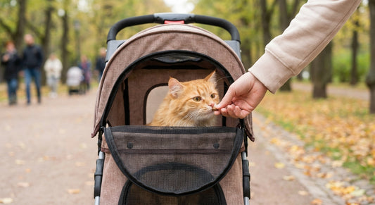 How to train your cat to ride in a stroller