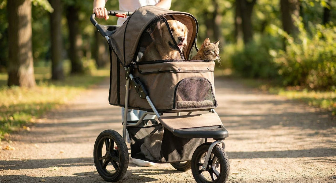 Dog strollers for multi-pet households with cats and dogs