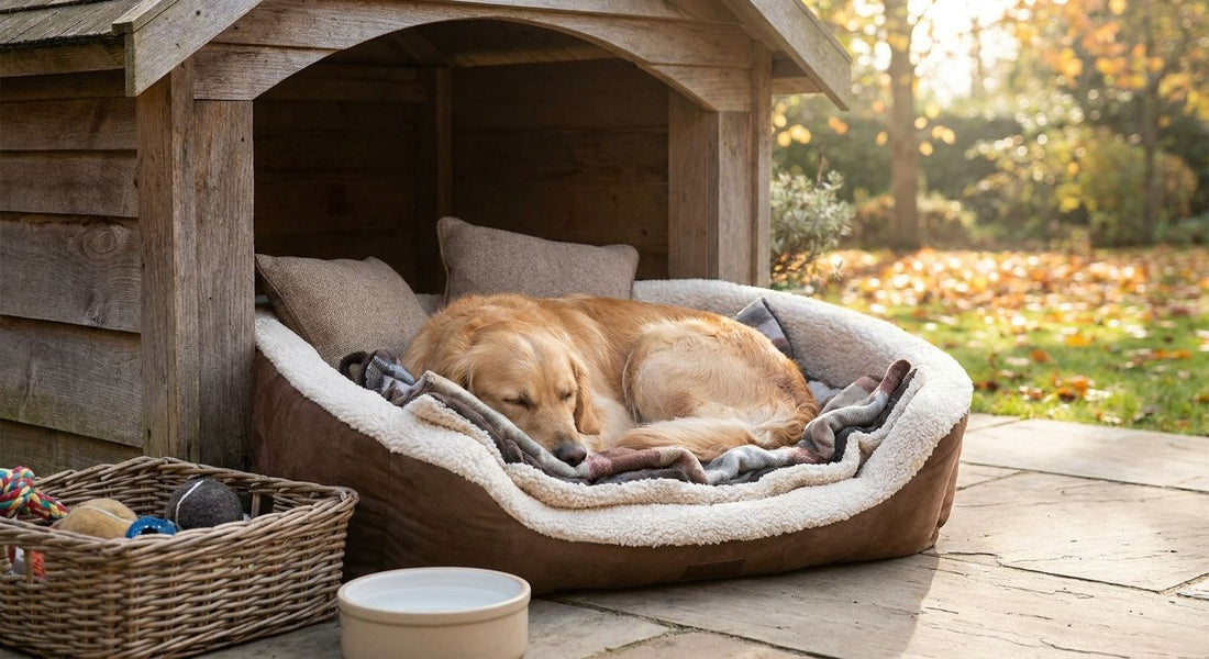Cozy pet beds for outdoor dog houses
