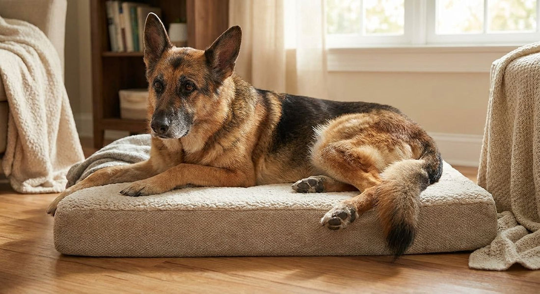 Orthopedic dog beds for dogs with degenerative myelopathy