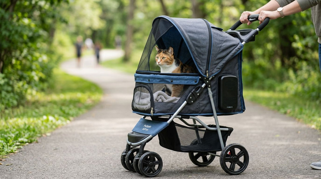 Cat strollers for cats with breathing or respiratory issues