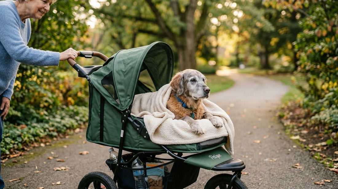 Dog strollers for hospice and end-of-life pet care