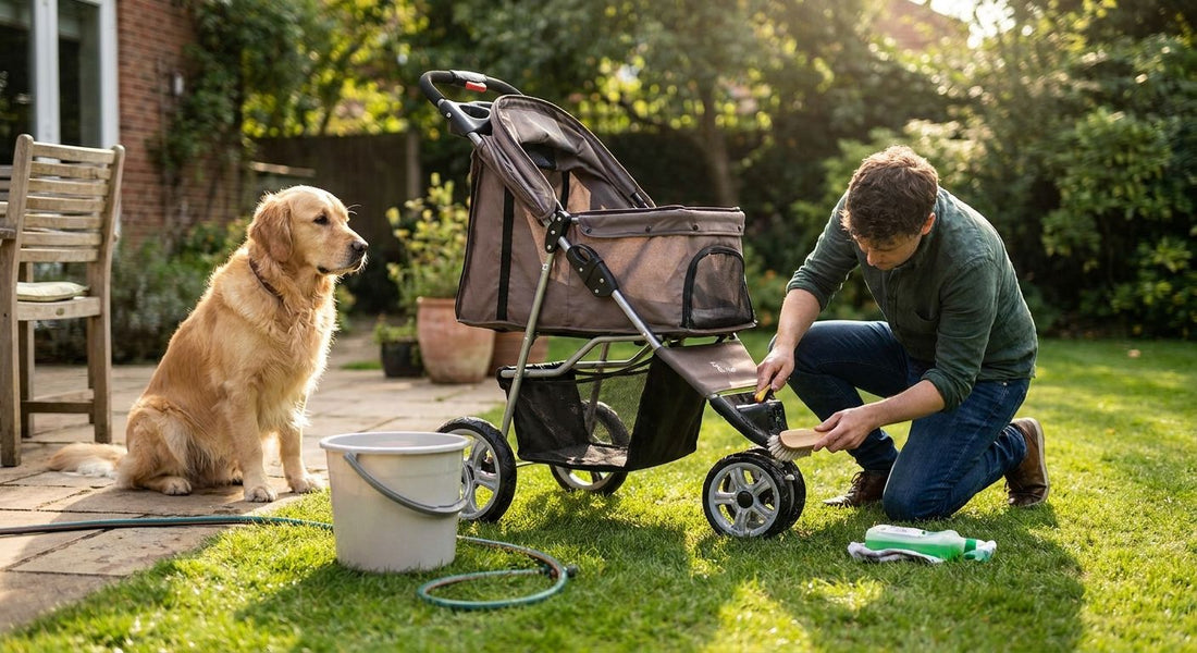 How to clean and maintain a dog stroller