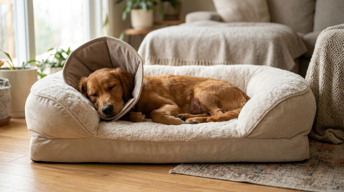 Best cozy pet beds for dogs recovering from spay or neuter surgery