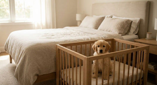 Dog cribs for co-sleeping puppies
