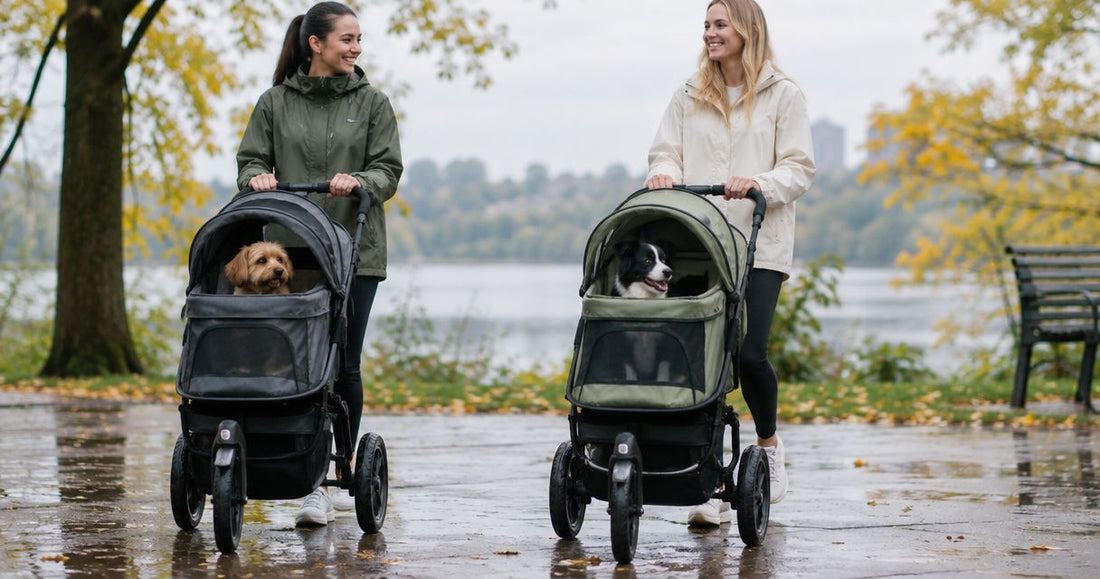 Best dog strollers compared by canopy and weather protection 2026
