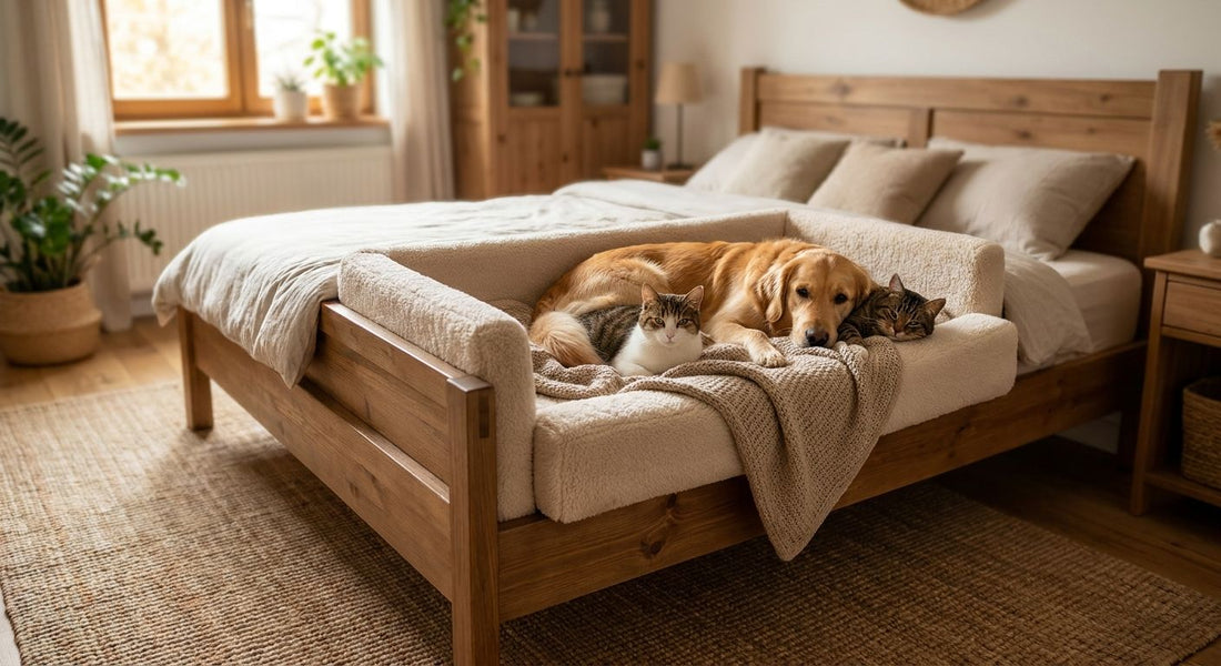 Co-sleeper pet beds for multi-pet bedrooms