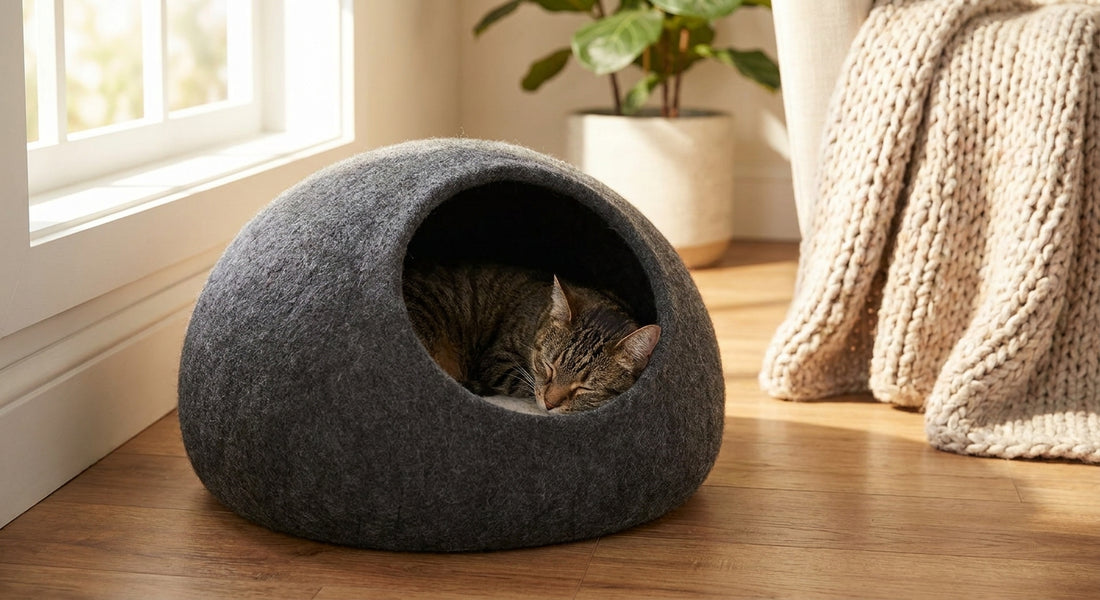 Cat cave beds for anxious cats