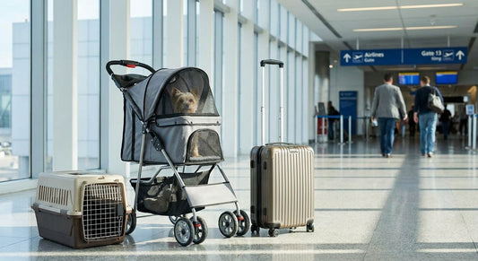 Pet strollers for airport travel